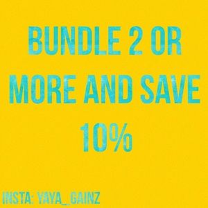 Bundle 2 or more and save 10%